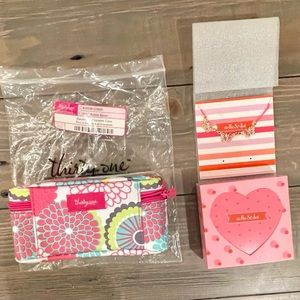 NWT Stella & Dot Necklace & Thirty One Gifts jewellery storage / travel bag.